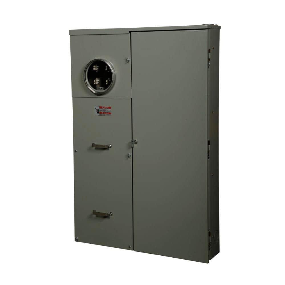 Eaton 400 Amp 40-Space 40-Circuit BR Type Meter Socket and Main Breaker Load Center