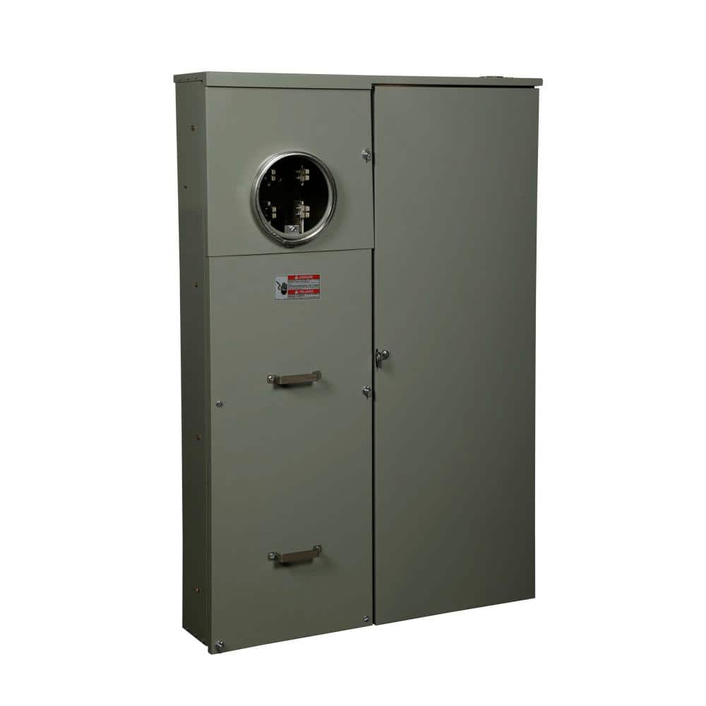 Eaton 400 Amp 40-Space 40-Circuit BR Type Meter Socket and Main Breaker Load Center