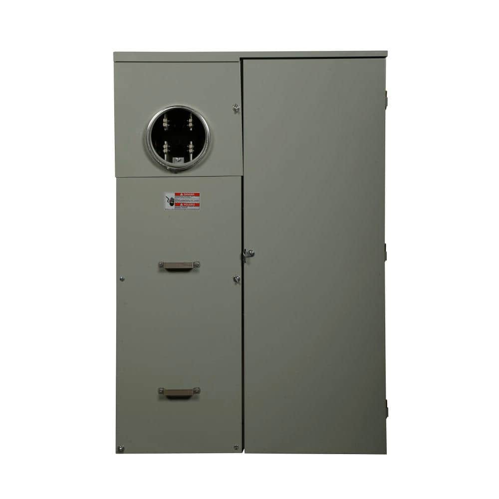 Eaton 400 Amp 40-Space 40-Circuit BR Type Meter Socket and Main Breaker Load Center