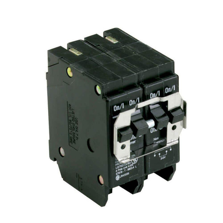 Eaton BR 1-20 Amp 2 Pole and 1-50 Amp 2 Pole BQ (Independent Trip) Quad Circuit Breaker