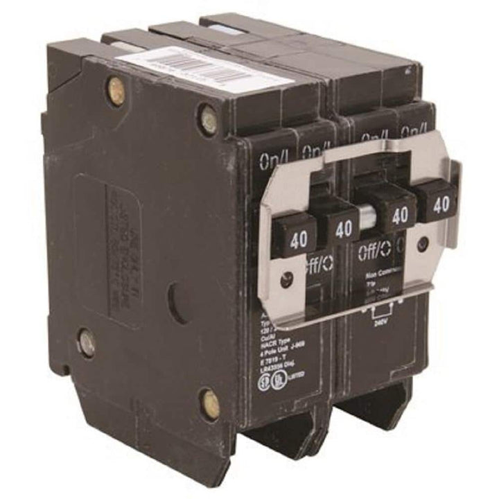 Eaton BR 2-40 Amp 2 Pole BQ (Independent Trip) Quad Breaker