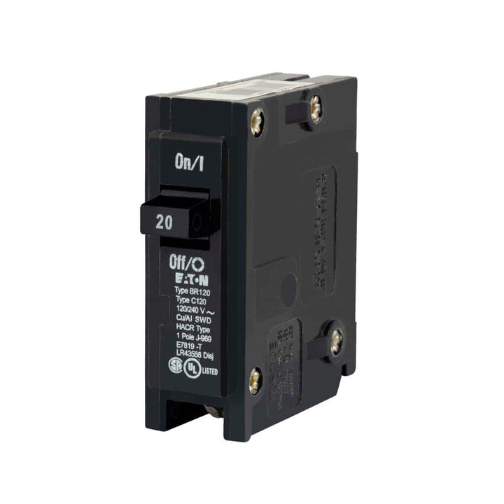 Eaton BR 20 Amp 120/240 Volts Single Pole Circuit Breaker
