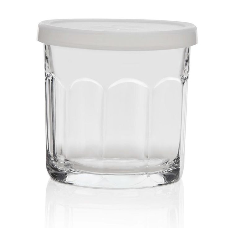 Able 8-Piece Clear Glass Drinkware Set with Lids