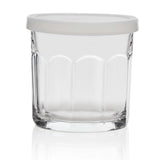 Able 8-Piece Clear Glass Drinkware Set with Lids