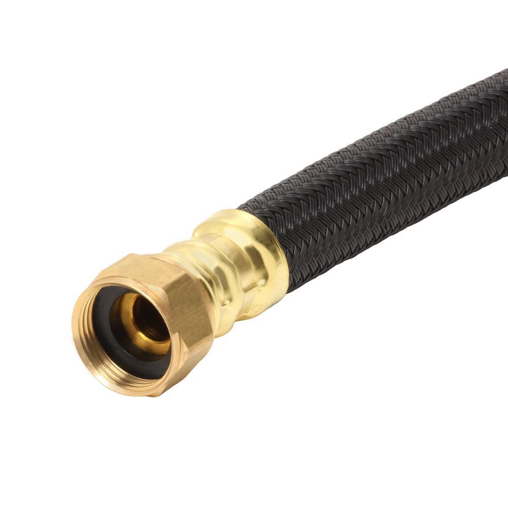 3/4 in. FIP x 3/4 in. FIP x 15 in. Polymer Braided Water Heater Connector (0.57 in. I.D.) - Super Arbor