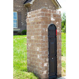 Classic Shadow 3-Door Front Access Lockable Ground Mount Mailbox in Oil Rubbed Bronze - Super Arbor