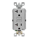 20 Amp Self-Test SmartlockPro Slim GFCI Duplex Outlet, White (3-Pack) - Super Arbor