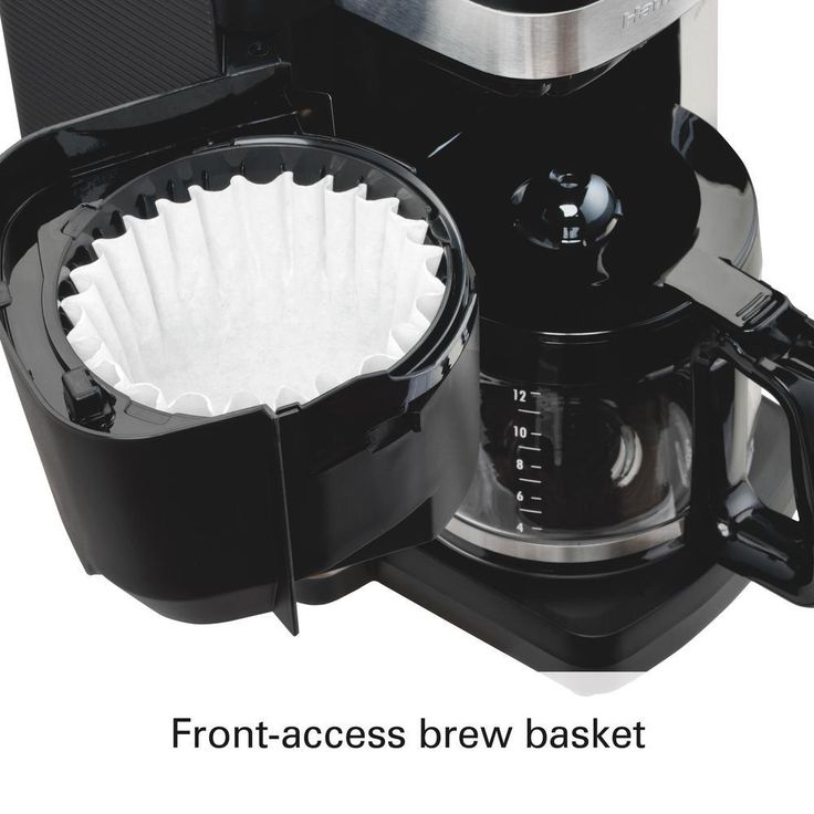 12-Cup Black Auto Grounds Dispensing Coffee Maker