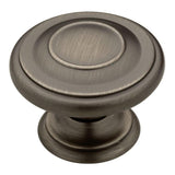 Harmon 1-3/8 in. (35mm) Matte Black Round Cabinet Knob