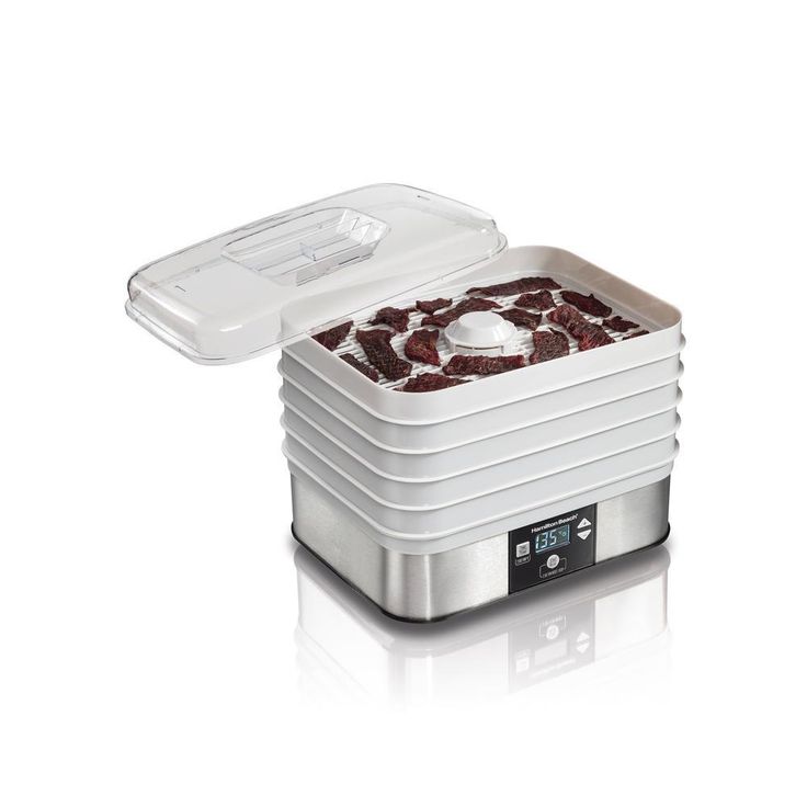 5-Tray Stainless Steel Food Dehydrator with Programmable Settings