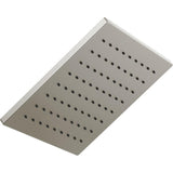 1-Spray 11.8 in. Single Wall Mount Square Fixed Rain Shower Head in Matte Black - Super Arbor