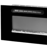 5100 BTU 1500-Watt 60 in. In-Wall Electric Heater Smokeless FireplAce with 3-Changeable Flame Color and Remote Control - Super Arbor