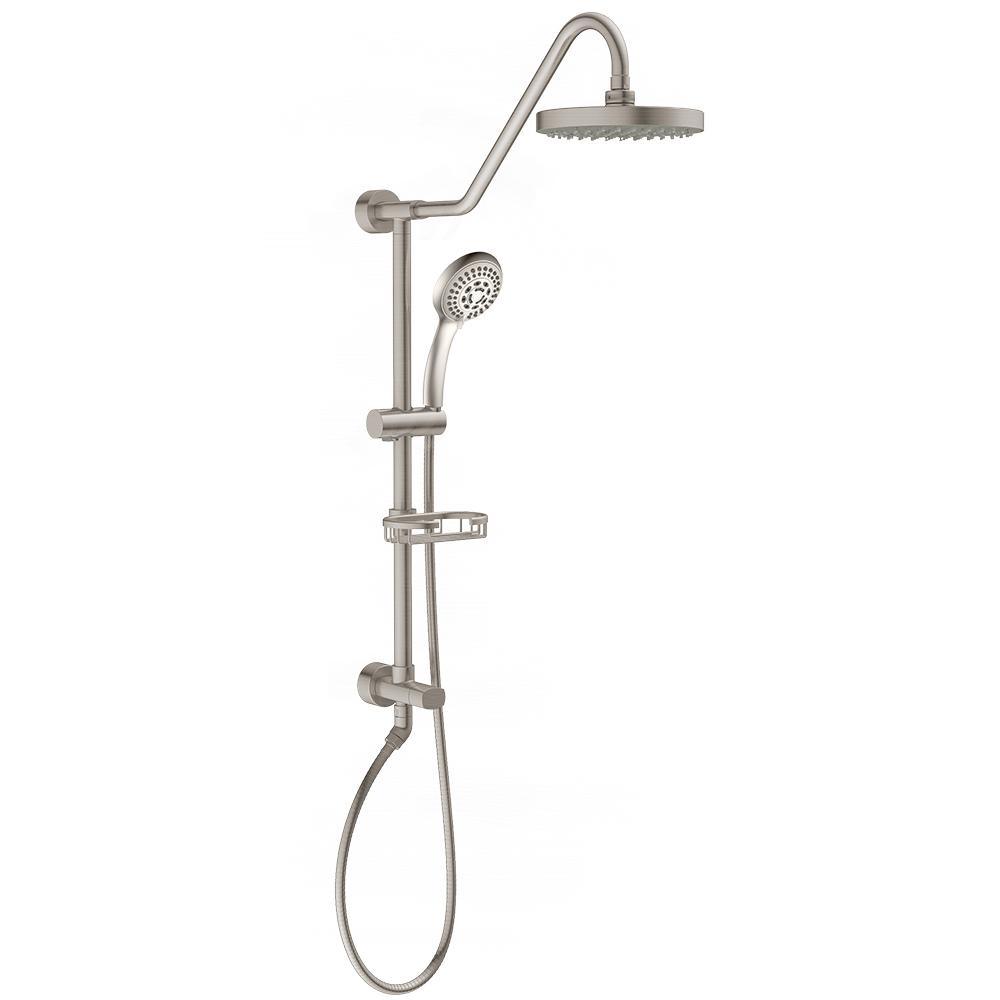 6-spray 8 in. Dual Shower Head and Handheld Shower Head with Low Flow in Oil-Rubbed Bronze - Super Arbor