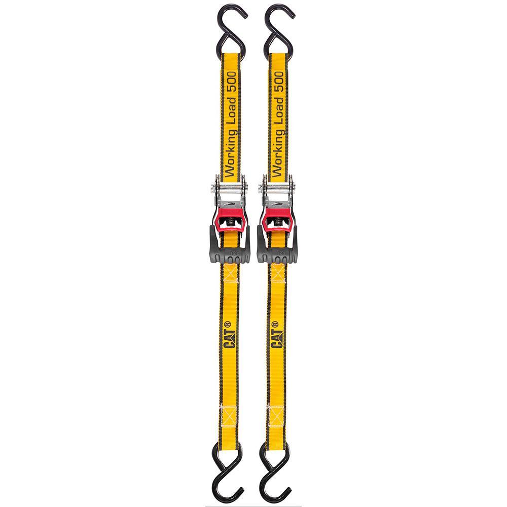 12 ft. x 1 in., 500 lbs. Ratcheting Tie-Down Straps (2-Piece) - Super Arbor