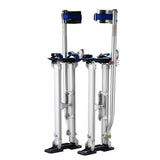 24 in. to 40 in. Adjustable Height Drywall Stilts in Silver - Super Arbor