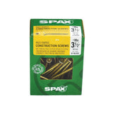 #10 x 3-1/2 in. T-Star Plus Drive Flat Head Partial Thread Yellow Zinc Coated Multi-Material Screw (57 per Box) - Super Arbor
