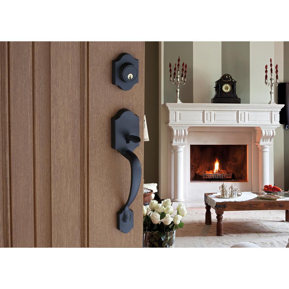 Heritage Black Door Handleset and Colonial Knob Trim - Super Arbor