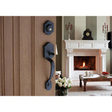Heritage Black Door Handleset and Colonial Knob Trim - Super Arbor