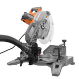 15 Amp Corded 12 in. Dual Bevel Miter Saw with LED with Universal Mobile Miter Saw Stand with Mounting Braces - Super Arbor