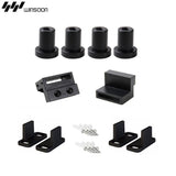8 ft./96 in. Country Style Bypass Steel Sliding Barn Wood Door Hardware Roller Track Kit for Wood and Concrete Wall - Super Arbor