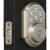 SmartCode 909 Satin Nickel Single Cylinder Electronic Deadbolt Featuring SmartKey Security - Super Arbor