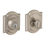 Prestige Single Cylinder Venetian Bronze Arched Deadbolt Featuring SmartKey Security - Super Arbor
