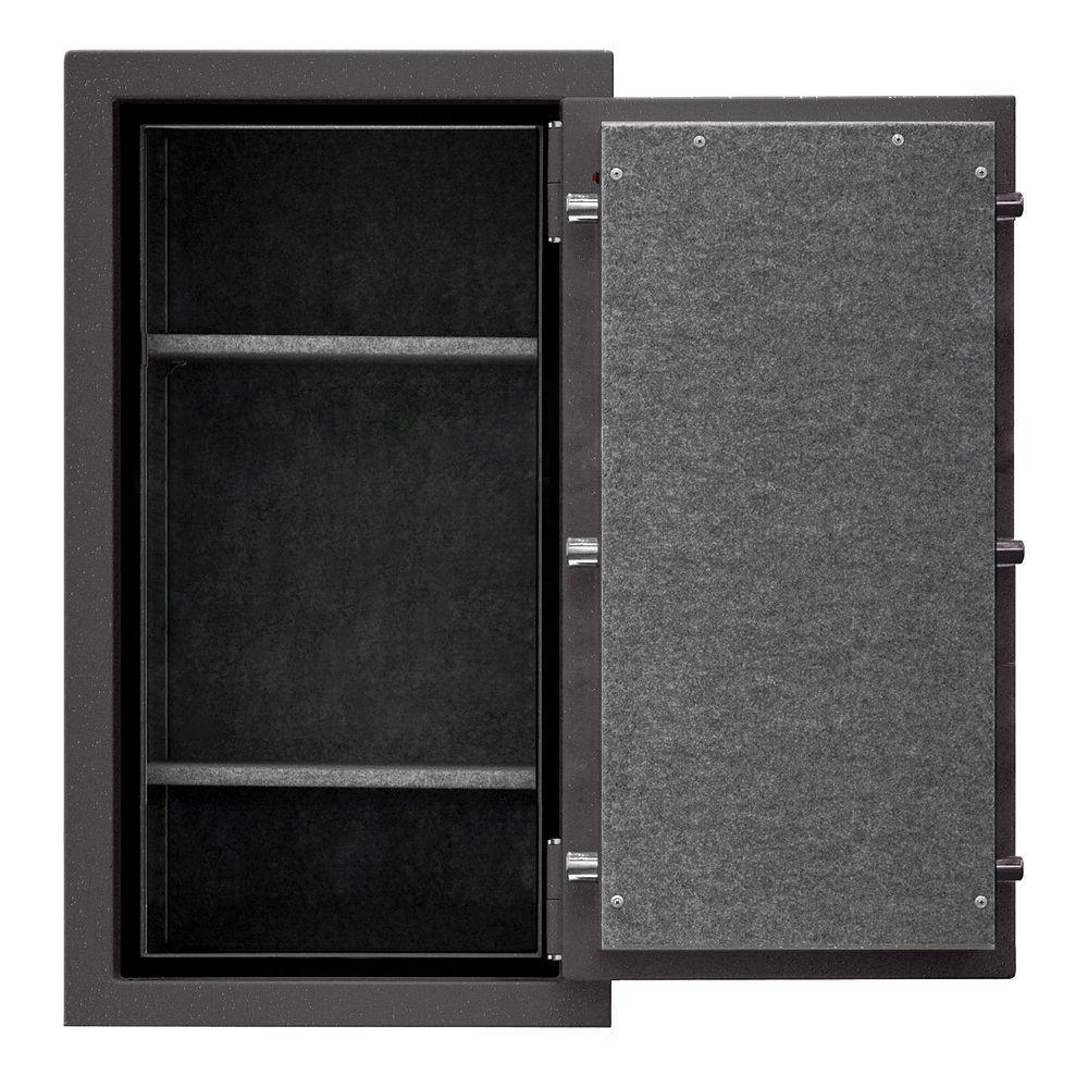 6.4 cu. ft. All Steel Burglary and Fire Safe with Electronic Lock, Hammered Grey - Super Arbor