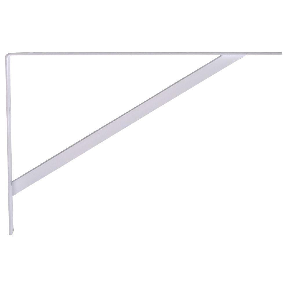 12 in. White Super Strength Shelf Bracket (6-Pack) - Super Arbor