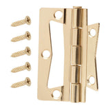 2-1/2 in. Satin Nickel Non-Mortise Hinges (2-Pack) - Super Arbor