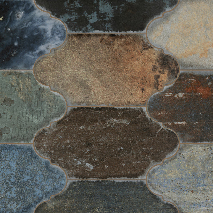 Dorne Provenzal Mix 6-1/4 in. x 12-3/4 in. Porcelain Floor and Wall Tile (8.8 sq. ft./Case) by Merola Tile