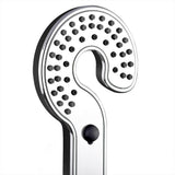 2-Spray 3.5 in. Single Wall Mount Handheld Adjustable Shower Head in Black - Super Arbor