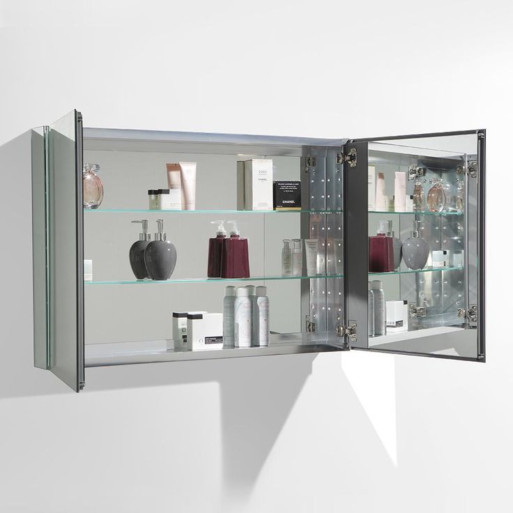 40 in. W x 26 in. H x 5 in. D Framed Recessed or Surface-Mount Bathroom Medicine Cabinet