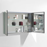 40 in. W x 26 in. H x 5 in. D Framed Recessed or Surface-Mount Bathroom Medicine Cabinet