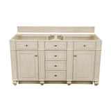 Bristol 72 in. W Bathroom Double Vanity Cabinet Only in Vintage Vanilla - Super Arbor