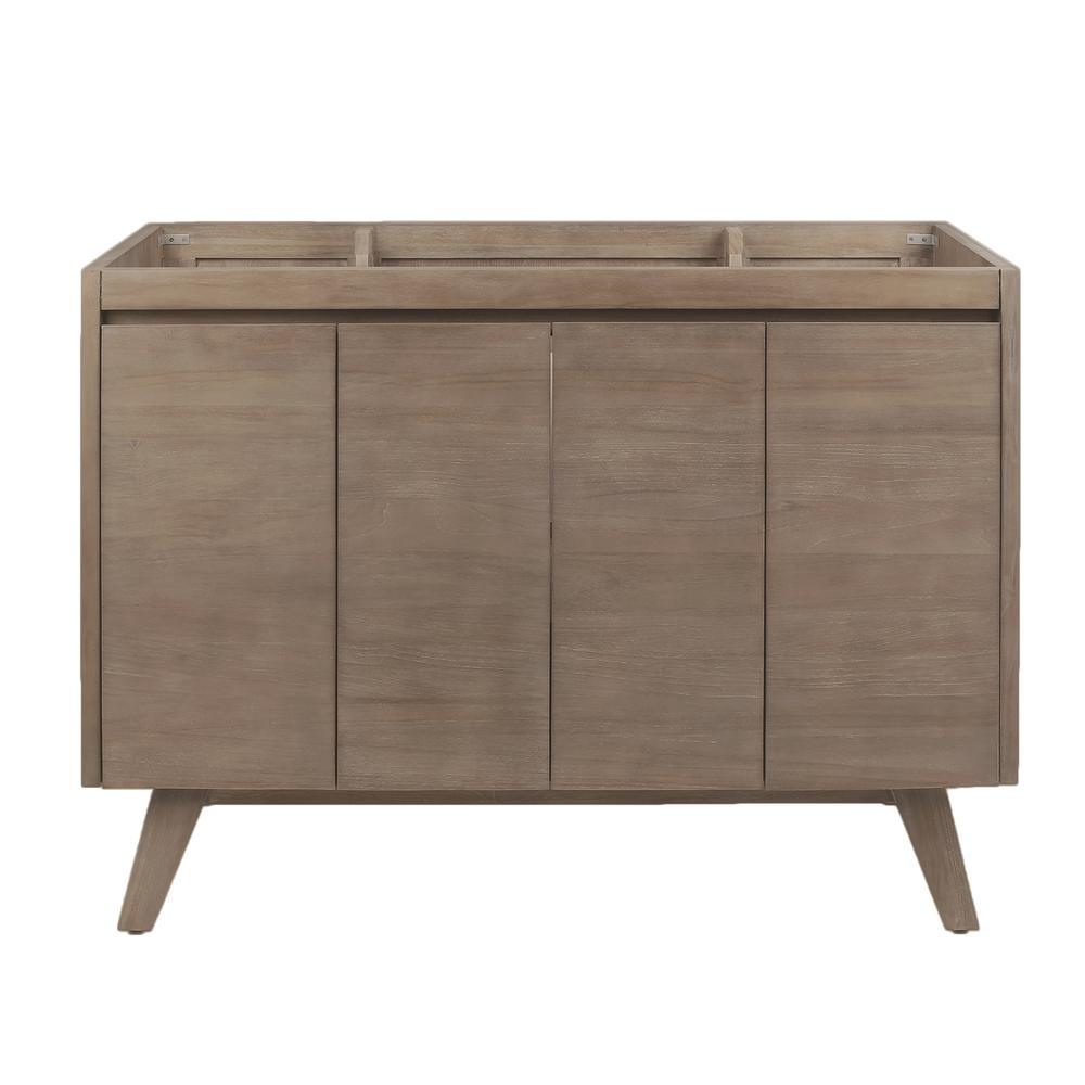 Coventry 72 in. Vanity Cabinet Only in Gray Teak - Super Arbor
