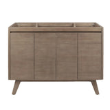 Coventry 72 in. Vanity Cabinet Only in Gray Teak - Super Arbor
