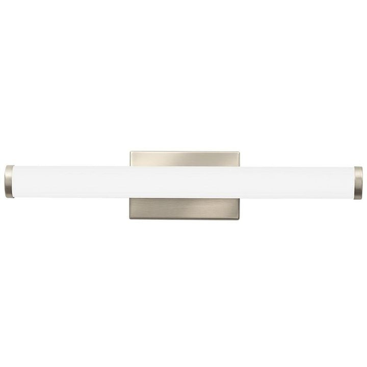 Contemporary Cylinder 2-Light Brushed Nickel 3K LED Vanity Light