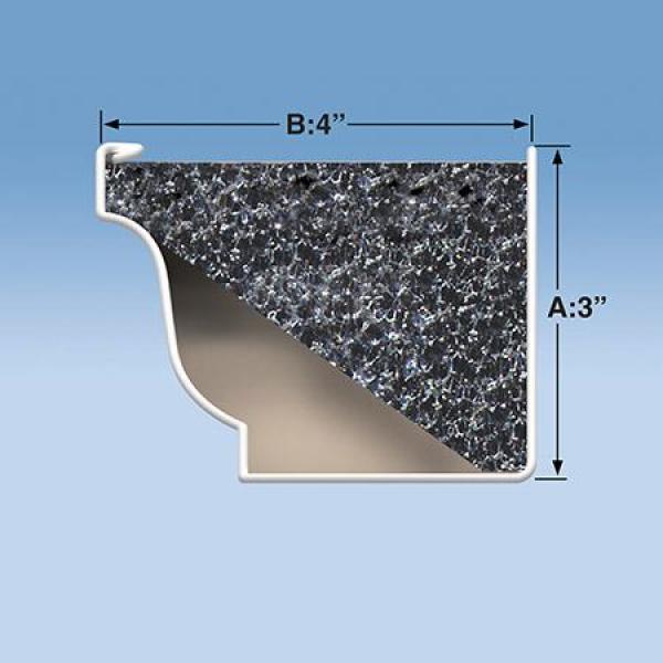 Pro 4 ft. Foam Filter Plastic Gutter Guard for 4 in. K-Style (8-Pack) - Super Arbor