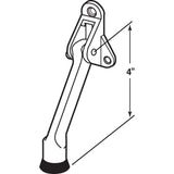 3 Hole Chrome Finished Diecast spring-loaded Door Holder