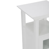 Acadian 15 in. W x 14 in. D x 30 in. H Floor Storage Bath Cabinet in White - Super Arbor