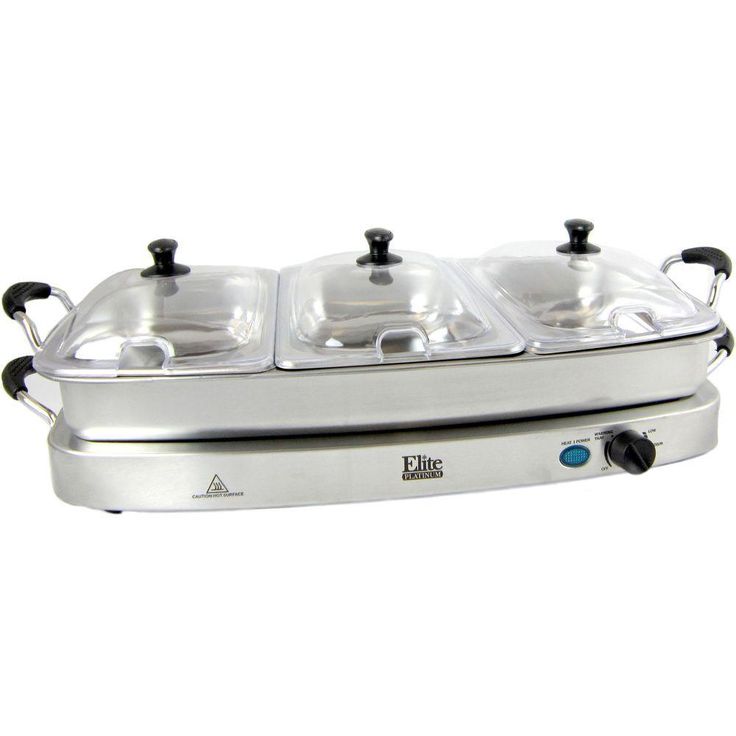 Platinum Triple Deluxe Warming Tray