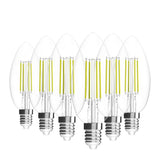 Viribright 35-Watt Equivalent B10 Dimmable E12 Candelabra Base LED Light Bulb 5000K Daylight (6-Pack)