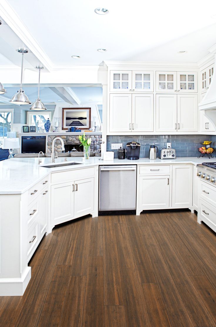 CALI Fossilized Antique Java Bamboo 3-3/4-in W x 7/16-in T x 36-in Handscraped Solid Hardwood Flooring (22.69-sq ft / Carton)
