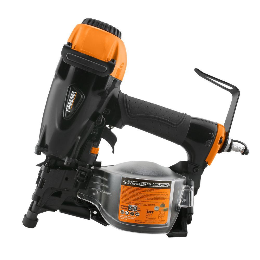 Pneumatic 15¬∞ 2-1/2 in. Coil Siding Nailer - Super Arbor