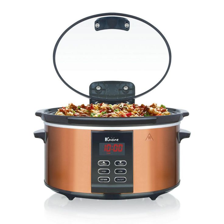 6 Qt. Copper Electric Digital Slow Cooker