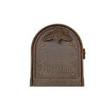 Floral Copper Post Mount Mailbox - Super Arbor