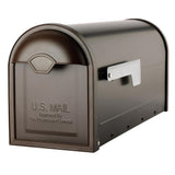 Winston Rubbed Bronze Post Mount Mailbox - Super Arbor