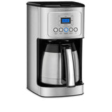 12-Cup Programmable Silver Coffee Maker with Built-In Timer