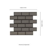 MSI Crisson Bevel Subway Peel and Stick 12 in. X 12 in. X 4 mm Glass Mosaic Tile ( 19.6 sq. ft./case)