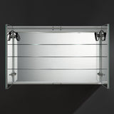 Spazio 48 in. W x 30 in. H Recessed or Surface Mount Medicine Cabinet with LED Lighting and Mirror Defogger - Super Arbor